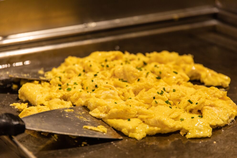 Cremiges Rührei zum Frühstück im Schlosshotel Mondsee
