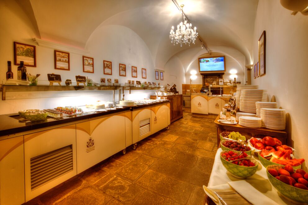 Das reichhaltige, abwechslungsreiche Frühstücksbuffet im Schlosshotel Mondsee im Salzkammergut